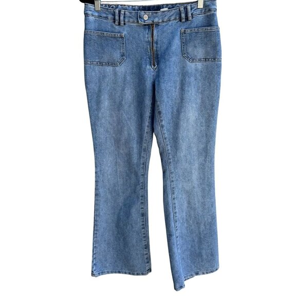 Old Navy Vintage Y2K Womens Light Blue Wash Low Rise Bootcut Denim Jeans 12 - Picture 1 of 8